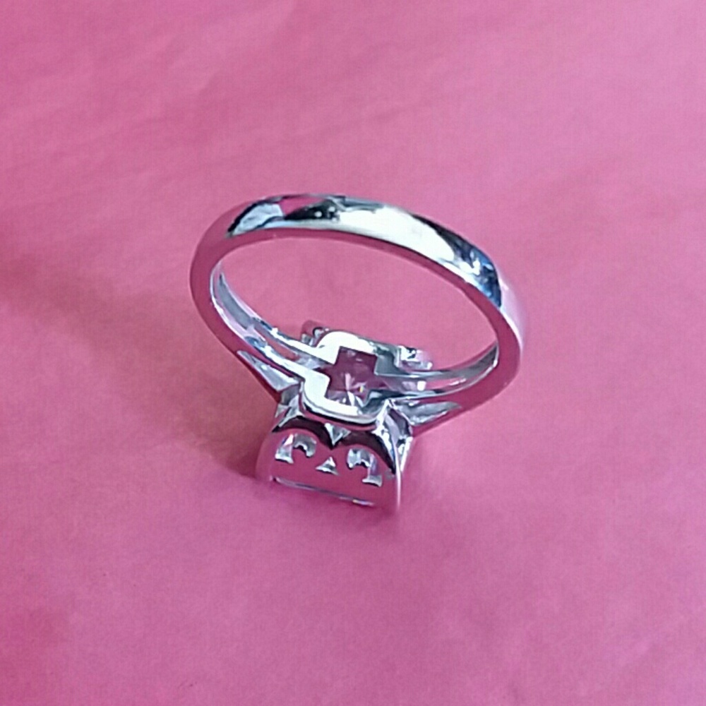 SOLD 6 CARAT RADIANT CUT CZ RING - Picture 7 of 8